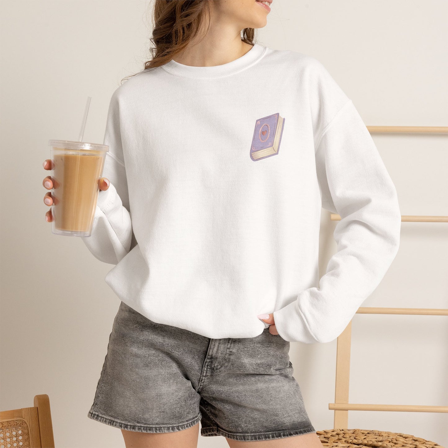 General Bookish Sweatshirt - Everyone Deserves a Love Story (Front & Back Design)