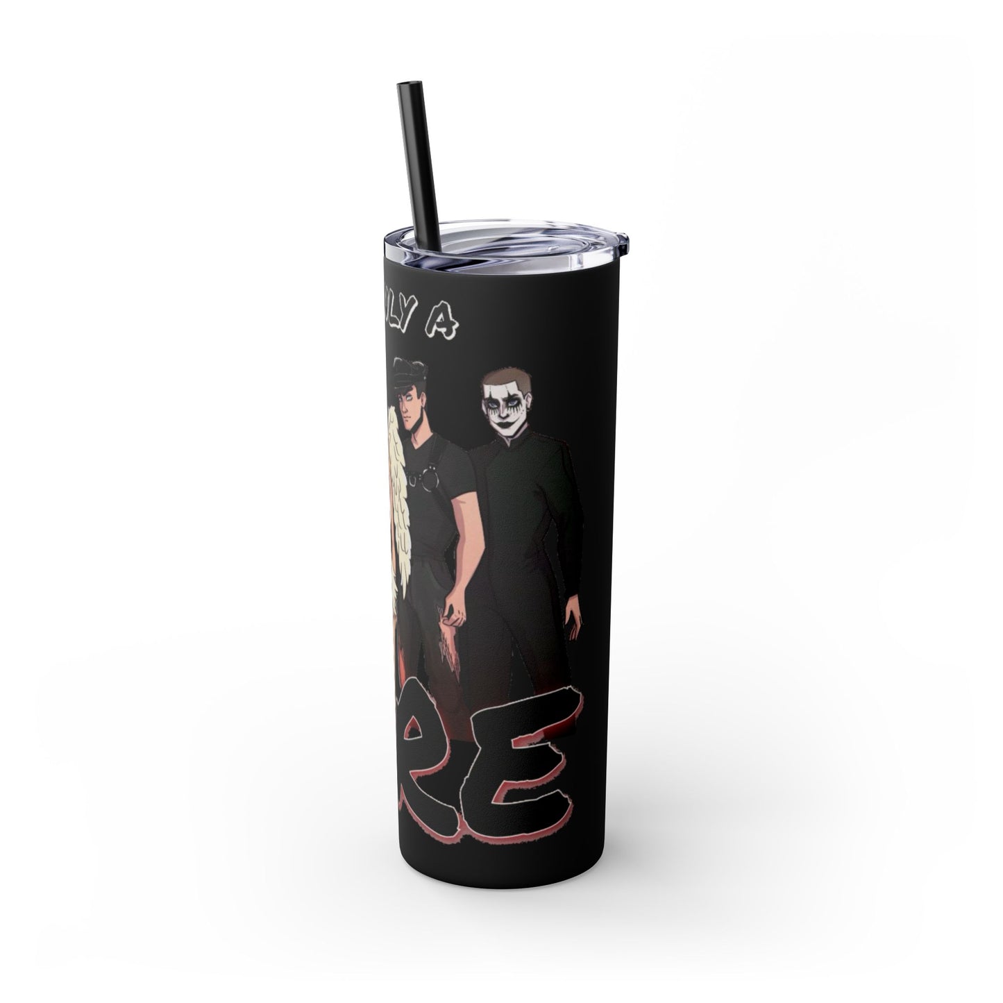 Losers Duet 20oz Skinny Tumbler with Straw - It's Only a Dare