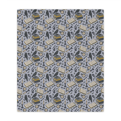 General Bookish Minky Blanket - Academia