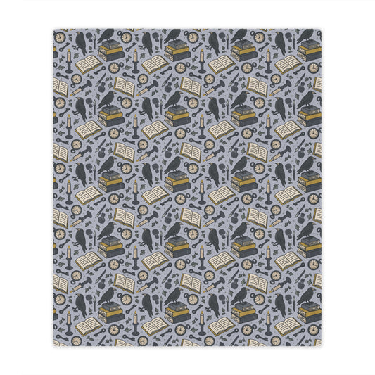 General Bookish Minky Blanket - Academia