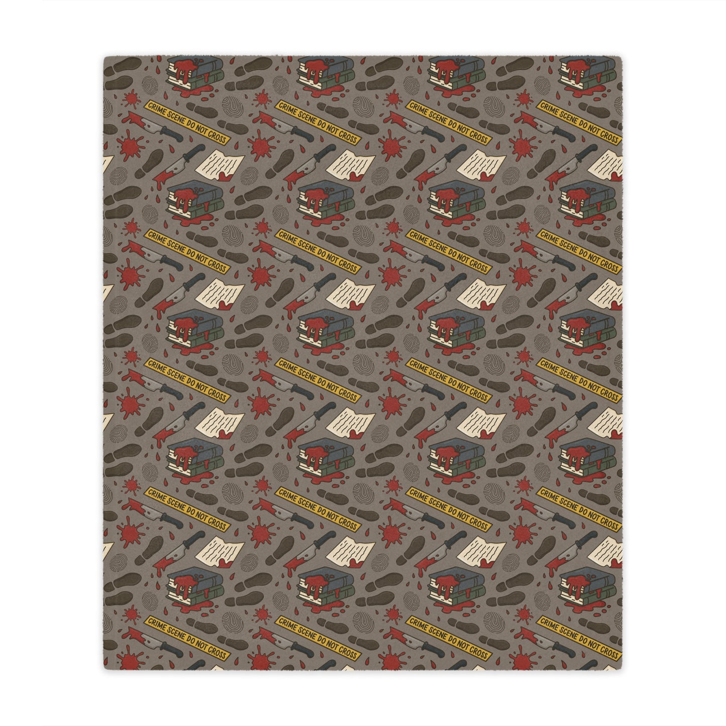 General Bookish Minky Blanket - True Crime
