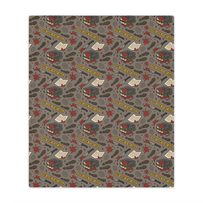 General Bookish Minky Blanket - True Crime