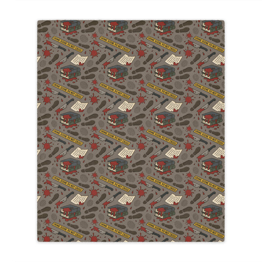 General Bookish Minky Blanket - True Crime
