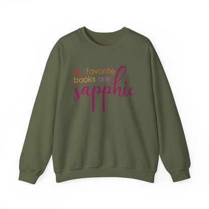 General Bookish Unisex Sweatshirt - My Favorite Books are Sapphic