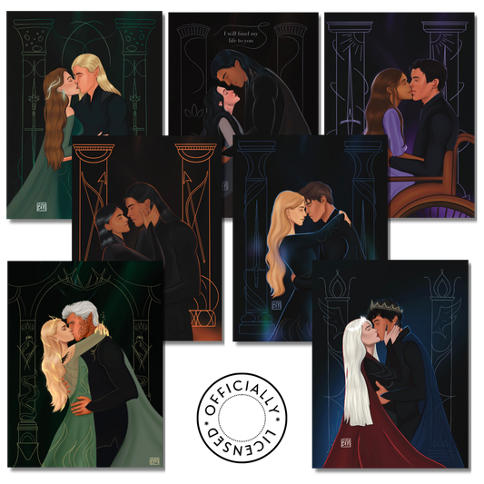 Throne of Glass Foiled Print - Couples (Pre-Order)