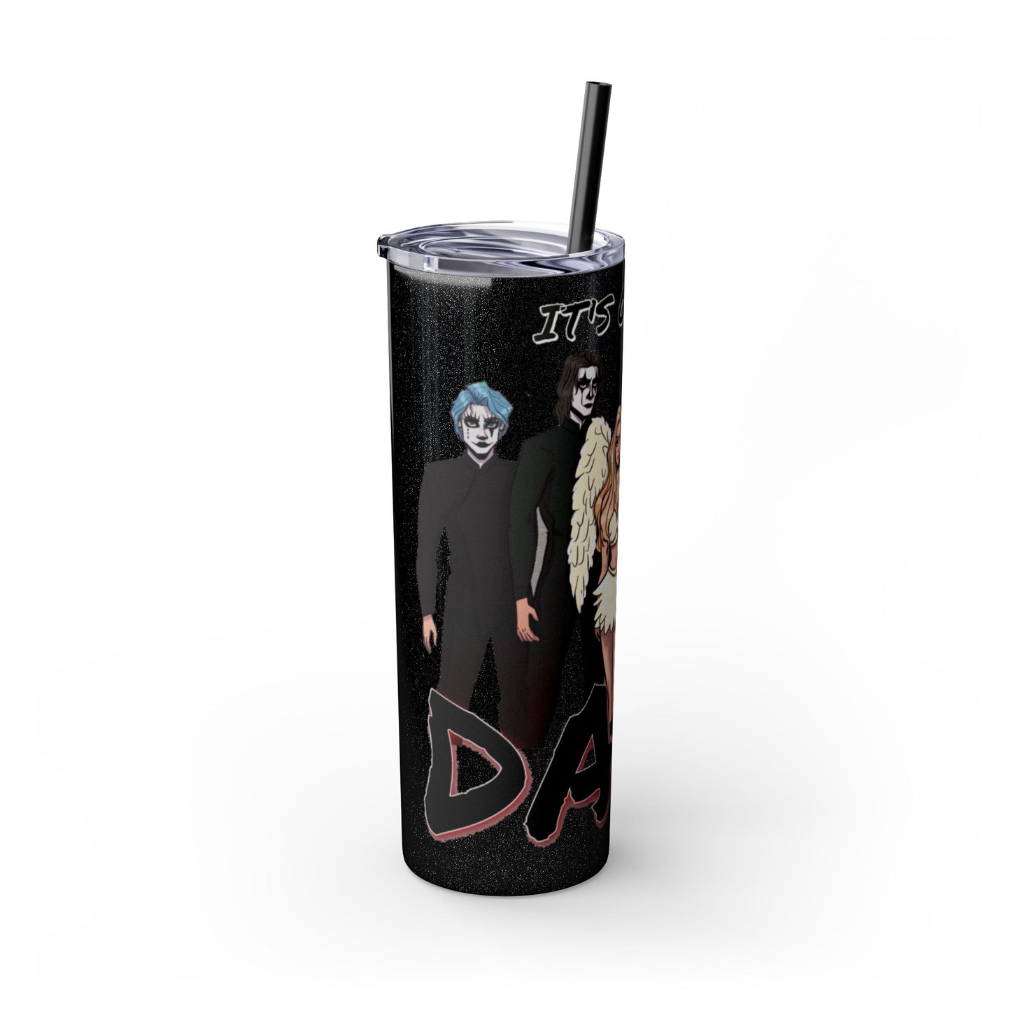 Losers Duet 20oz Skinny Tumbler with Straw - It's Only a Dare