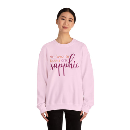 General Bookish Unisex Sweatshirt - My Favorite Books are Sapphic