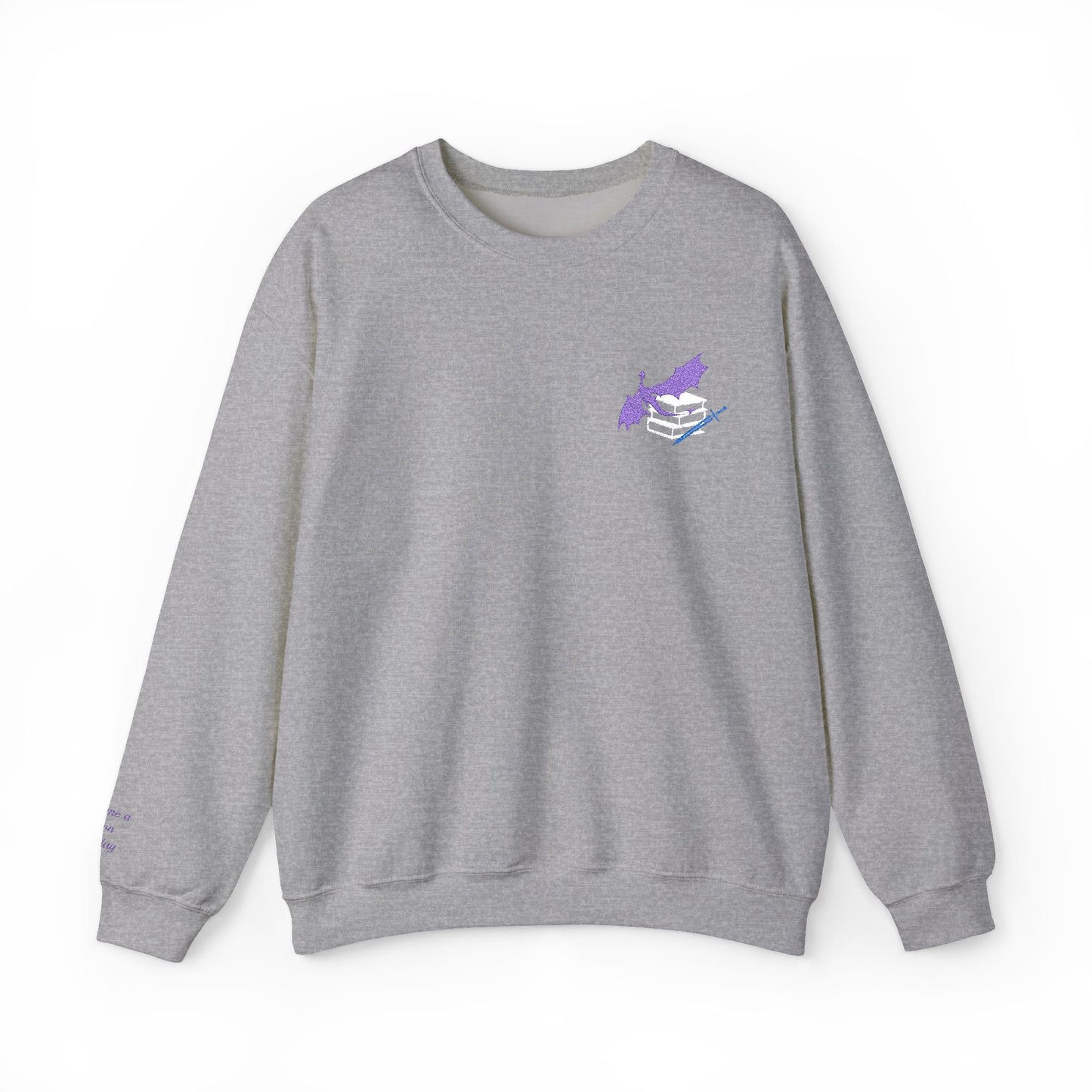 General Bookish Embroidered Unisex Crewneck Sweatshirt - I'd Take A Dragon Any Day