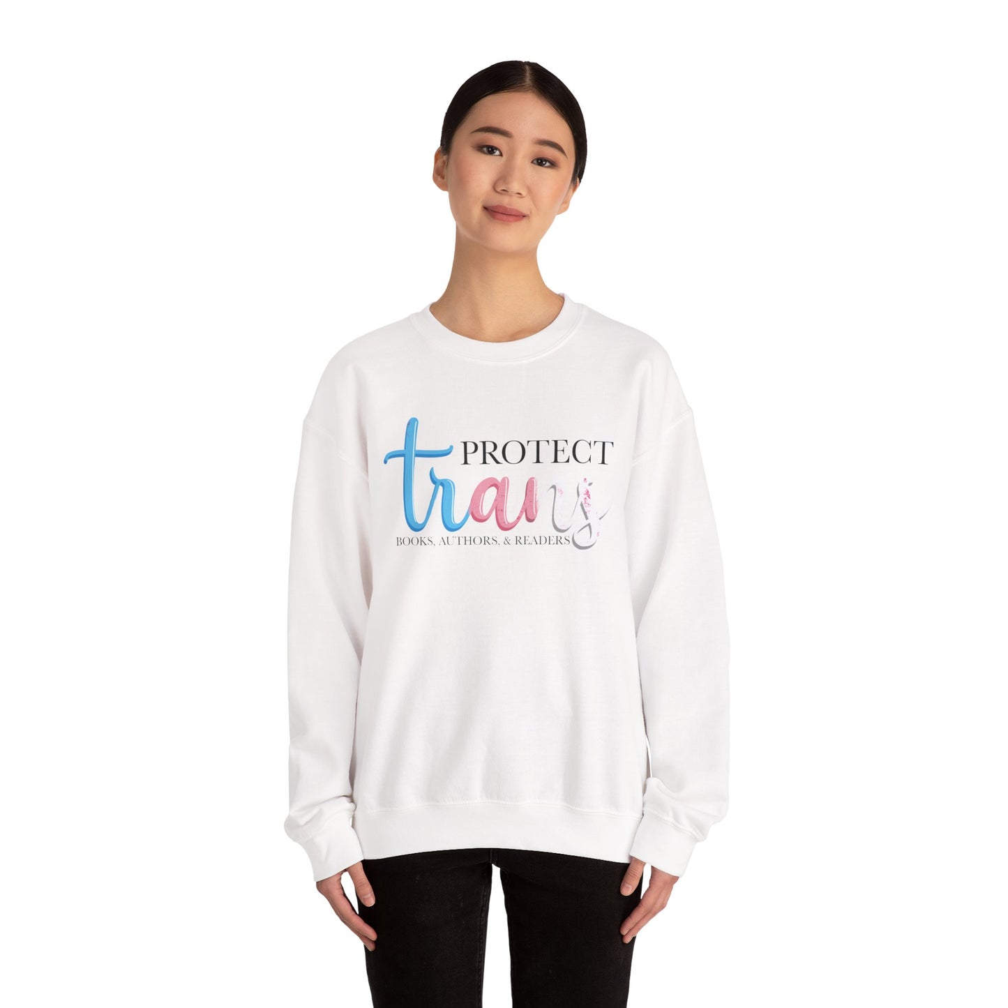 General Bookish Unisex Sweatshirt - Protect Trans Books, Authors, & Readers