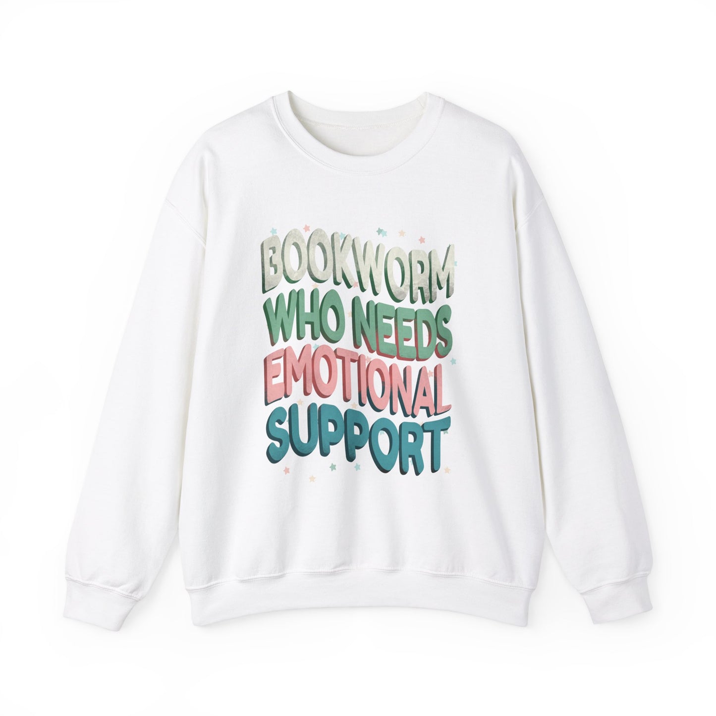 General Bookish Unisex Sweatshirt - Bookworm Who Needs Emotional Support