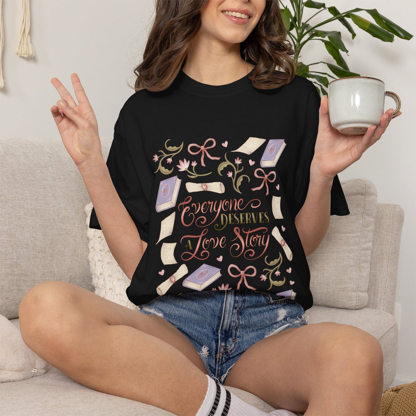 General Bookish Unisex Shirt - Everyone Deserves a Love Story