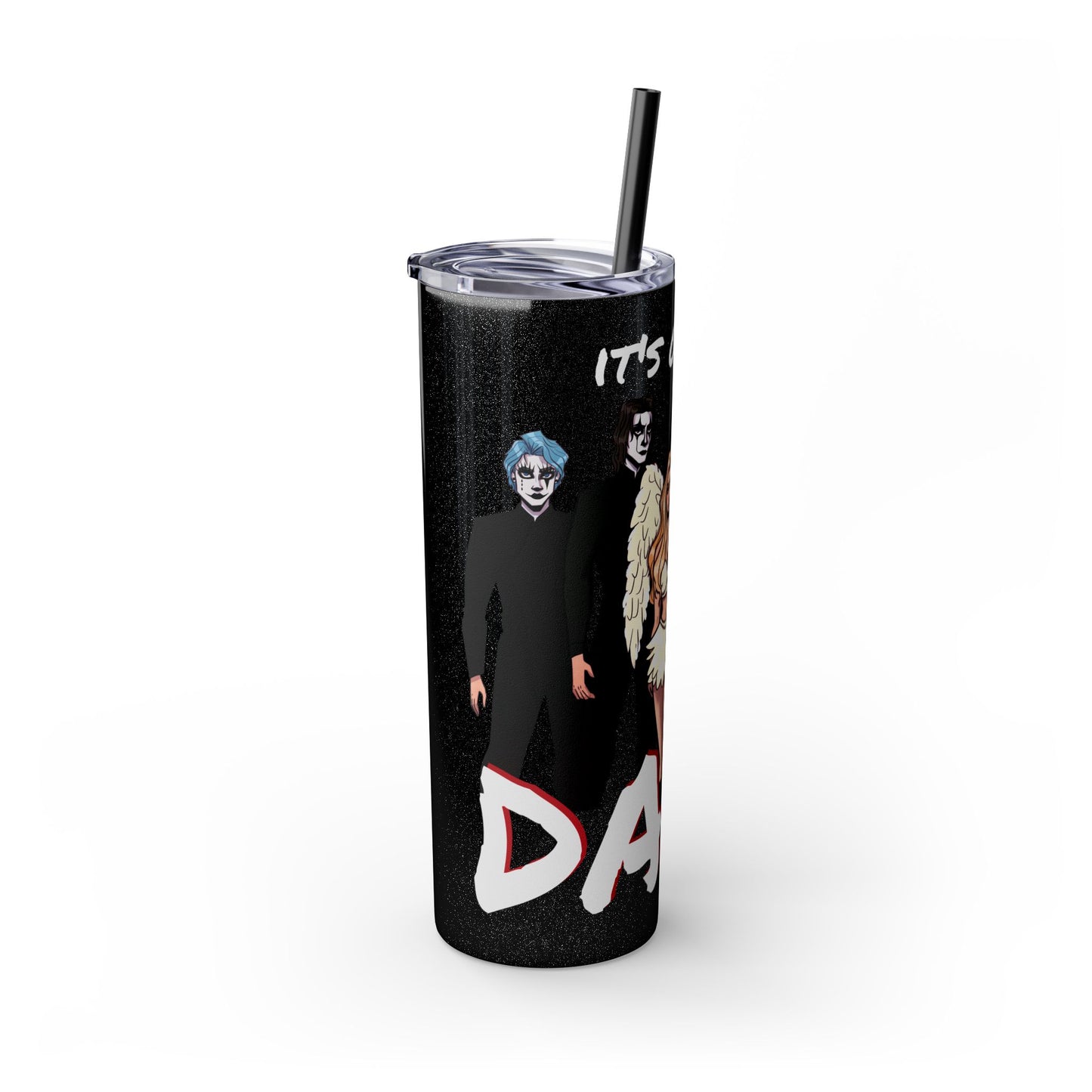 Losers Duet 20oz Skinny Tumbler with Straw - It's Only a Dare