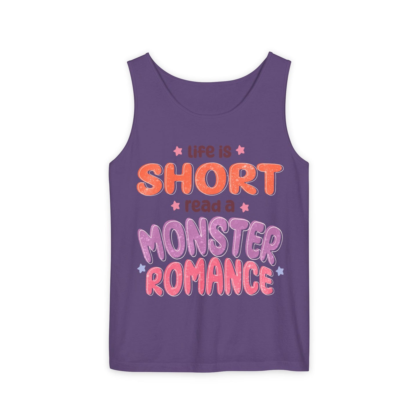 General Bookish Unisex Tank Top - Life is Short, Read a Monster Romance