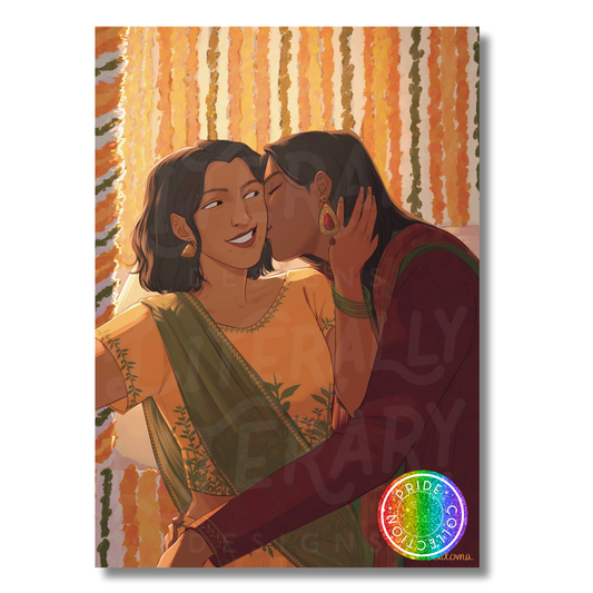Pride Artwork - Hani and Ishu (Hani and Ishu's Guide to Fake Dating)