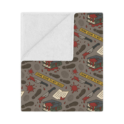 General Bookish Minky Blanket - True Crime