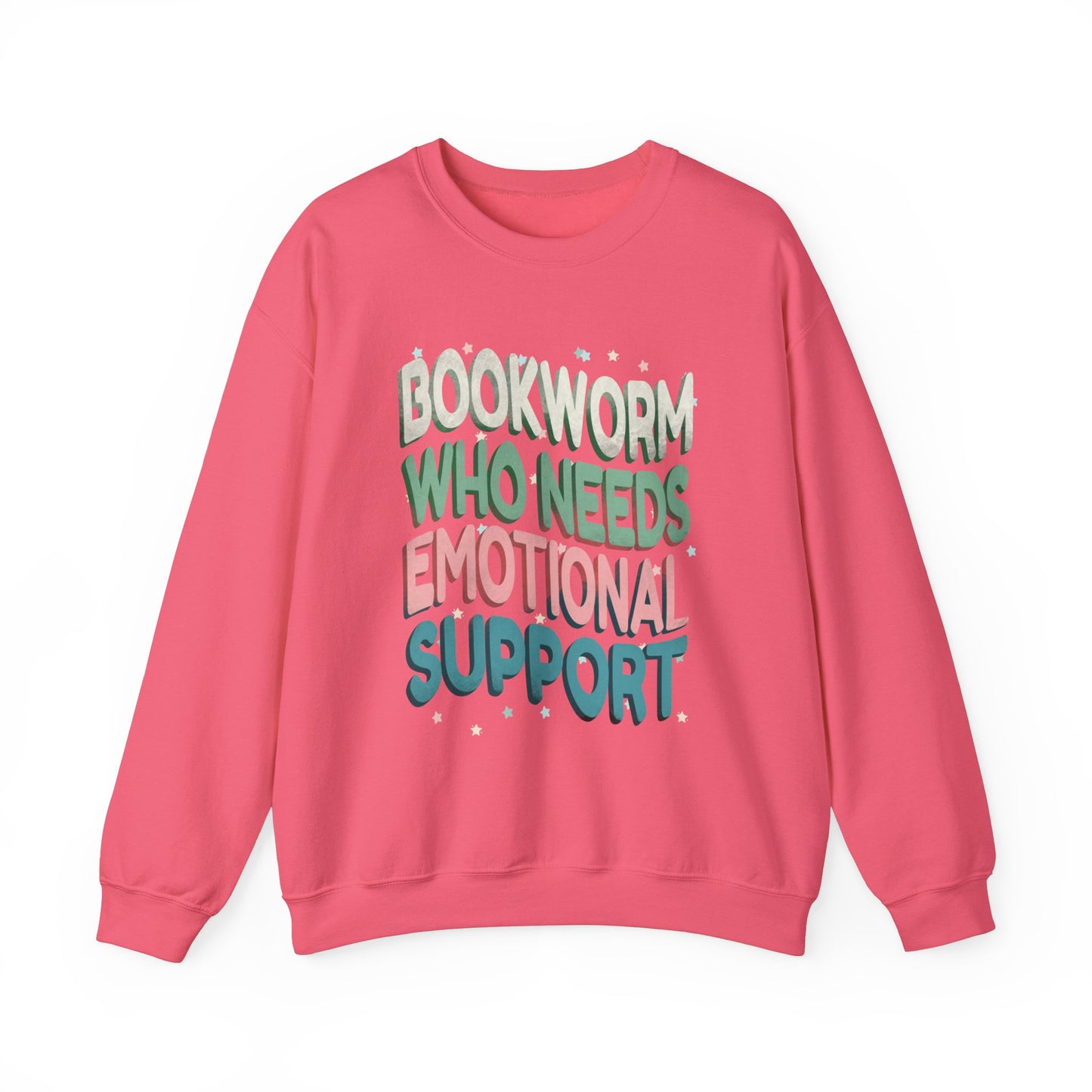 General Bookish Unisex Sweatshirt - Bookworm Who Needs Emotional Support