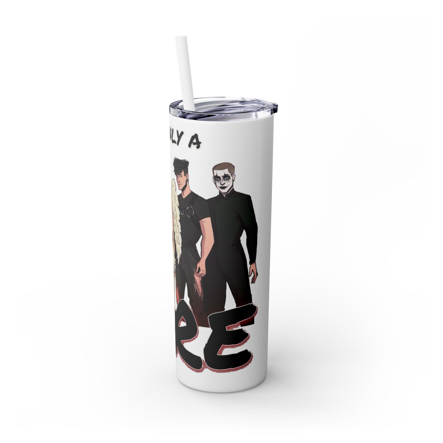 Losers Duet 20oz Skinny Tumbler with Straw - It's Only a Dare