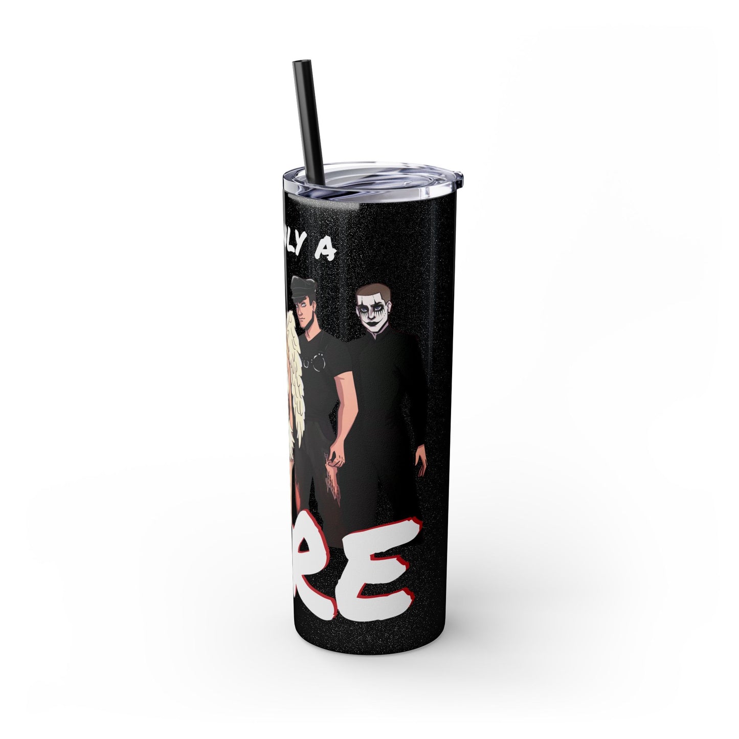 Losers Duet 20oz Skinny Tumbler with Straw - It's Only a Dare