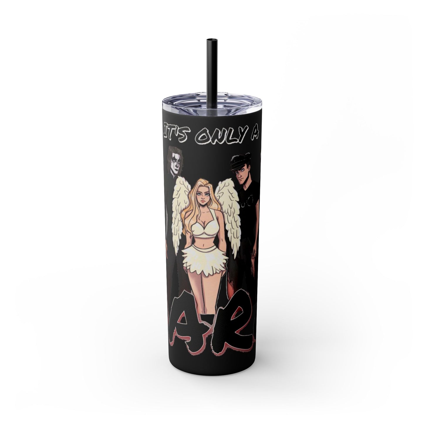 Losers Duet 20oz Skinny Tumbler with Straw - It's Only a Dare