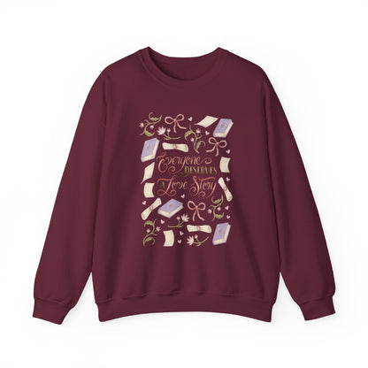 General Bookish Sweatshirt - Everyone Deserves a Love Story (Front Design)