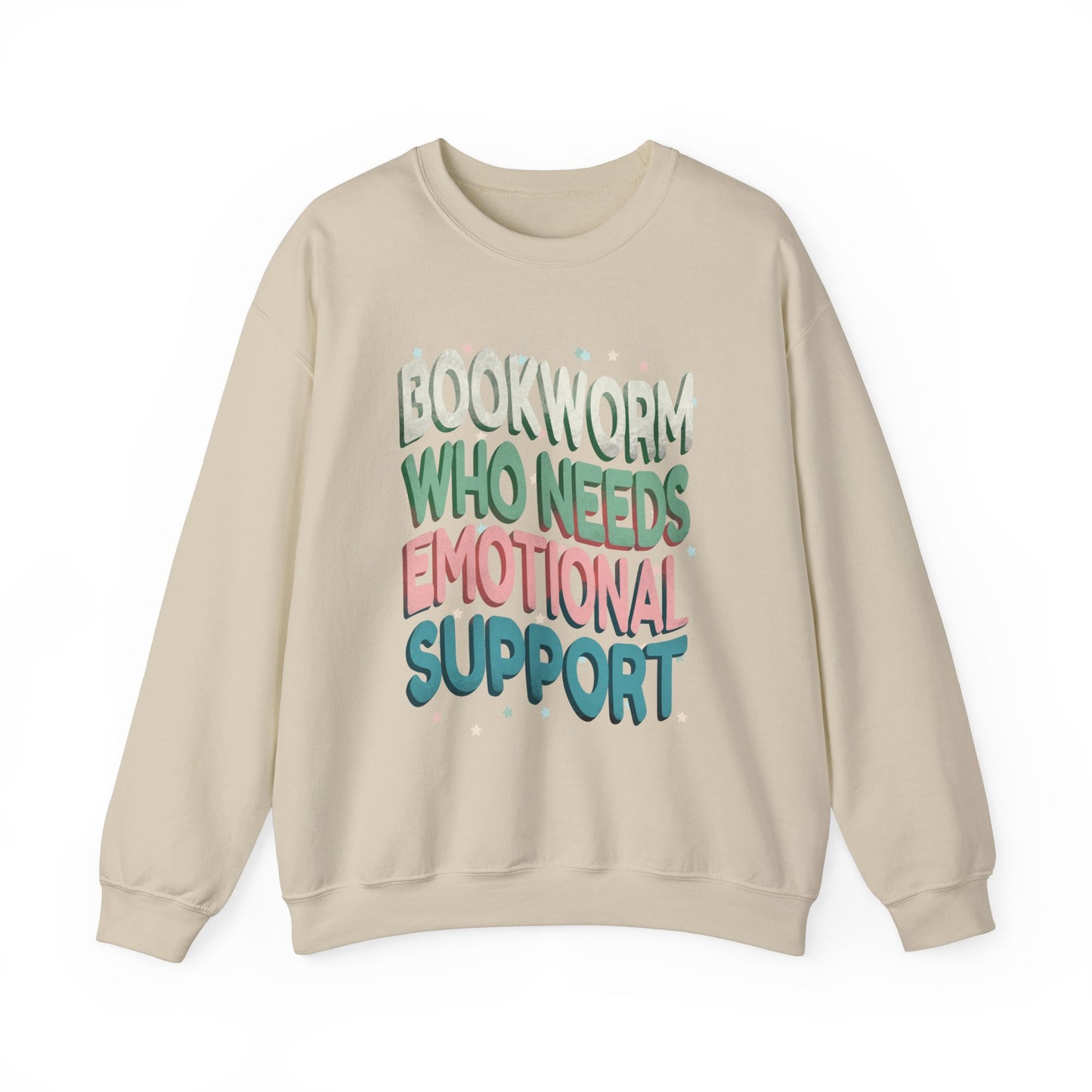 General Bookish Unisex Sweatshirt - Bookworm Who Needs Emotional Support