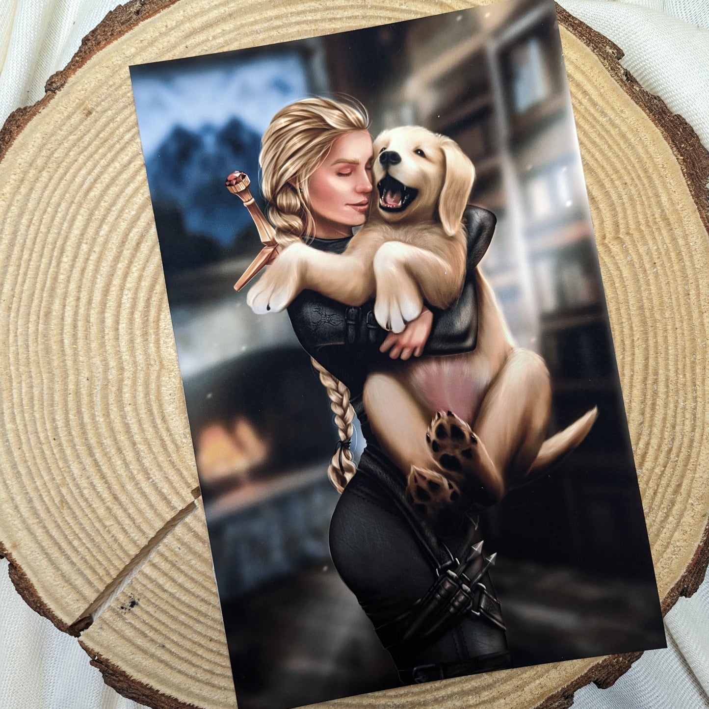 Throne of Glass Print - Puppy Hugs