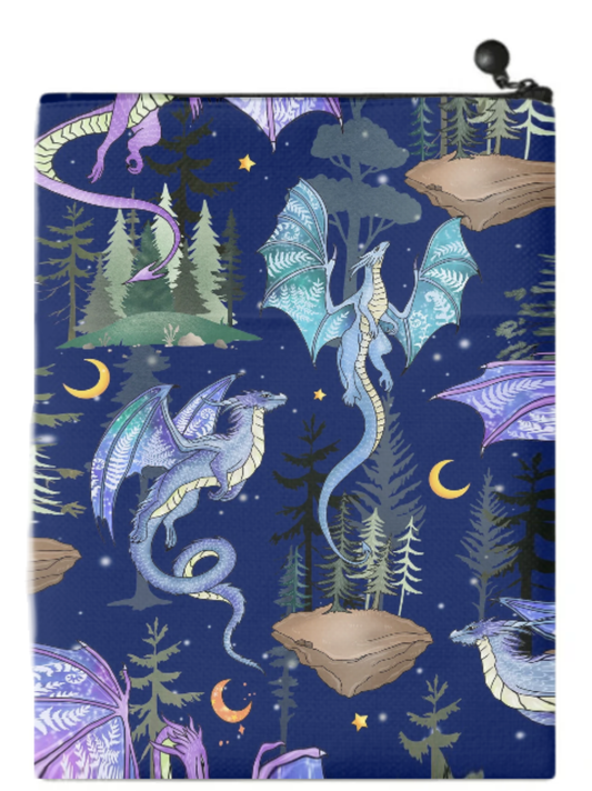 General Bookish Book Sleeve - Blue Dragons
