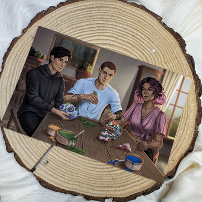 Cemetery Boys Print - Calaveras Decorating Party