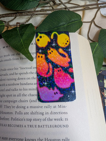 General Bookish Magnetic Bookmark - Rainbow Cats