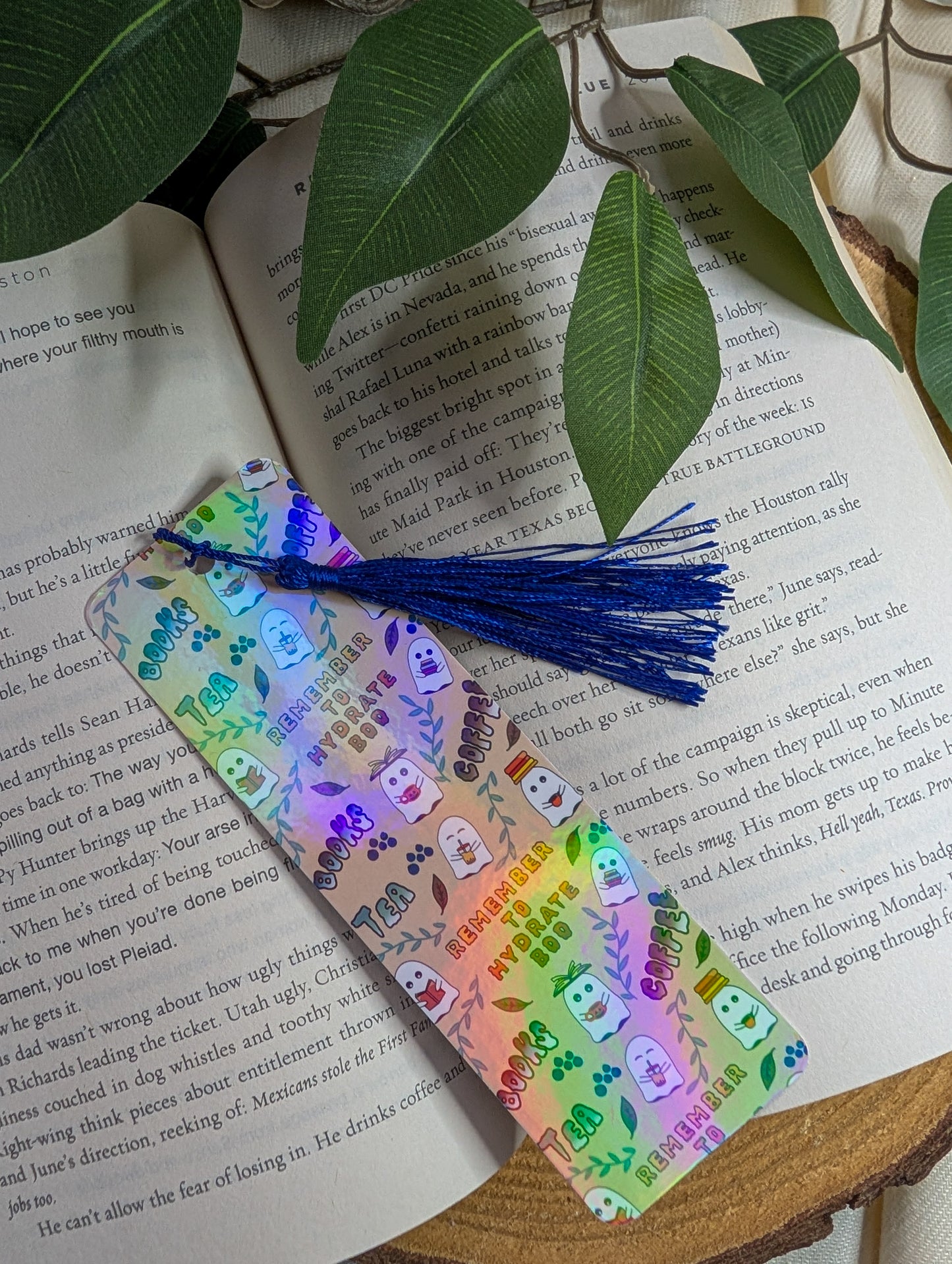 General Bookish Tassel Bookmark - Hydrate Yourself Boo