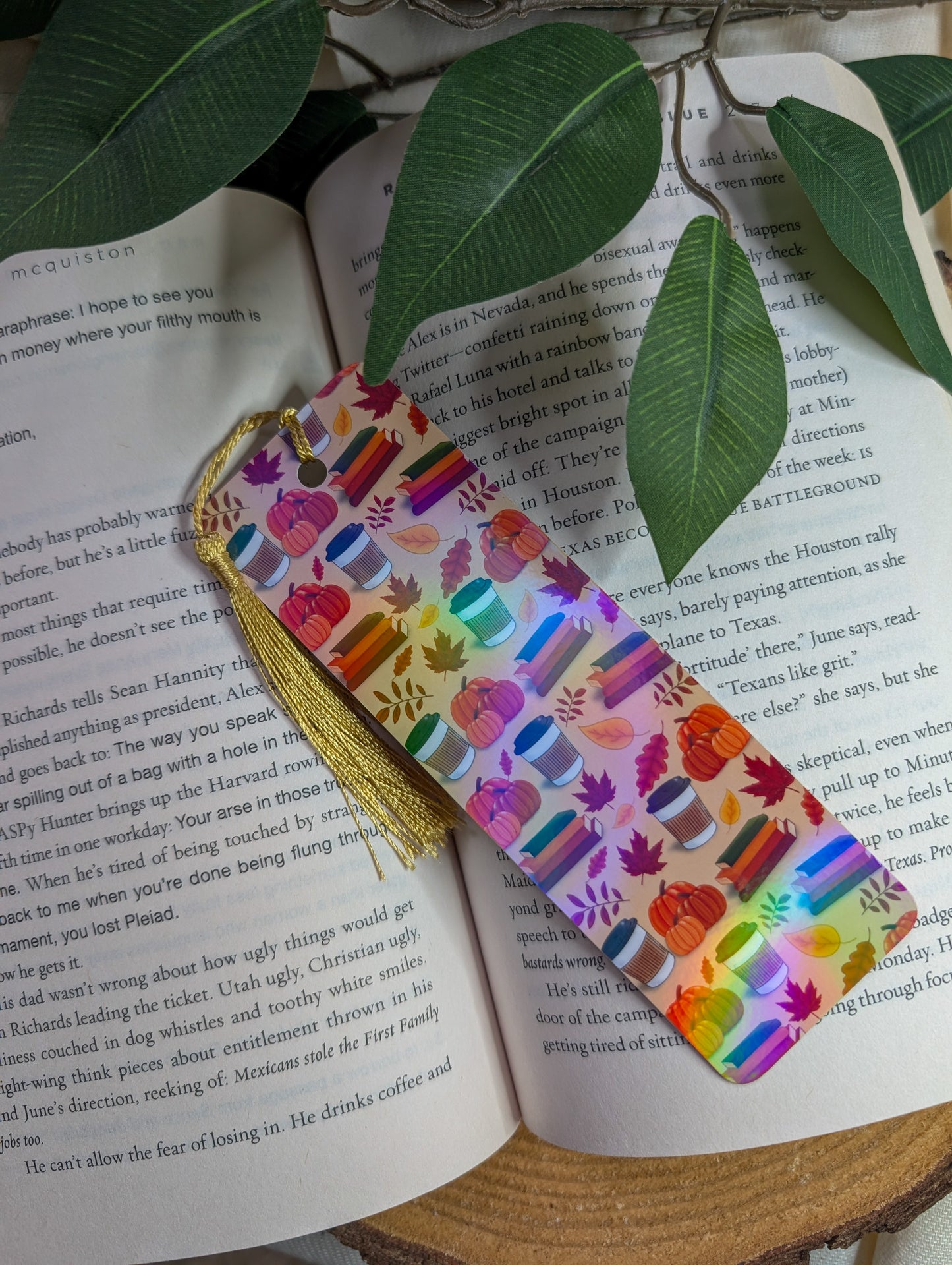 General Bookish Tassel Bookmark - Pumpkins