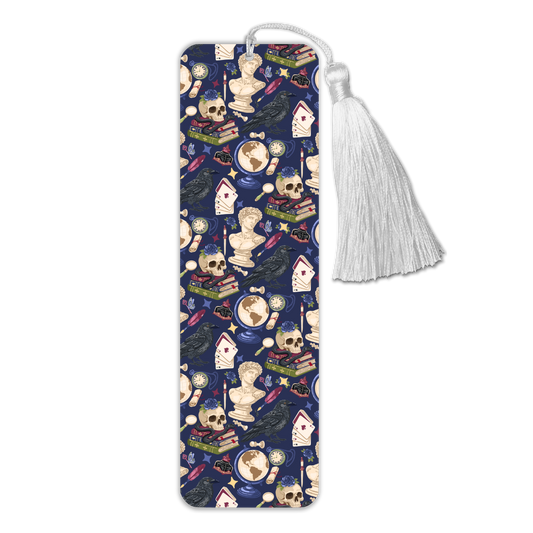 General Bookish Tassel Bookmark - Gothic Academia