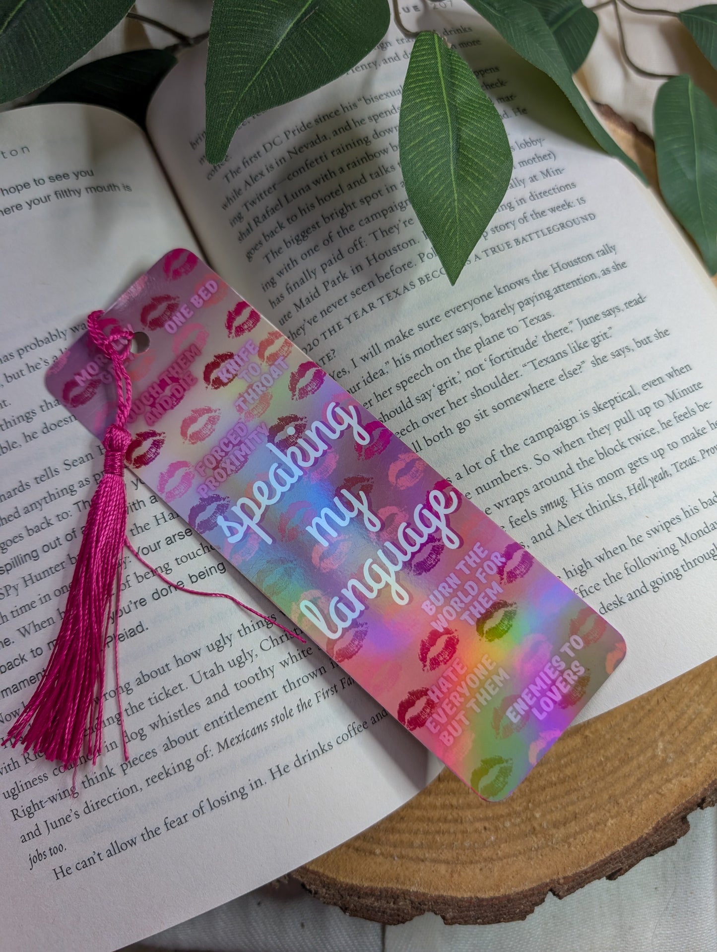 General Bookish Tassel Bookmark - Speaking My Language