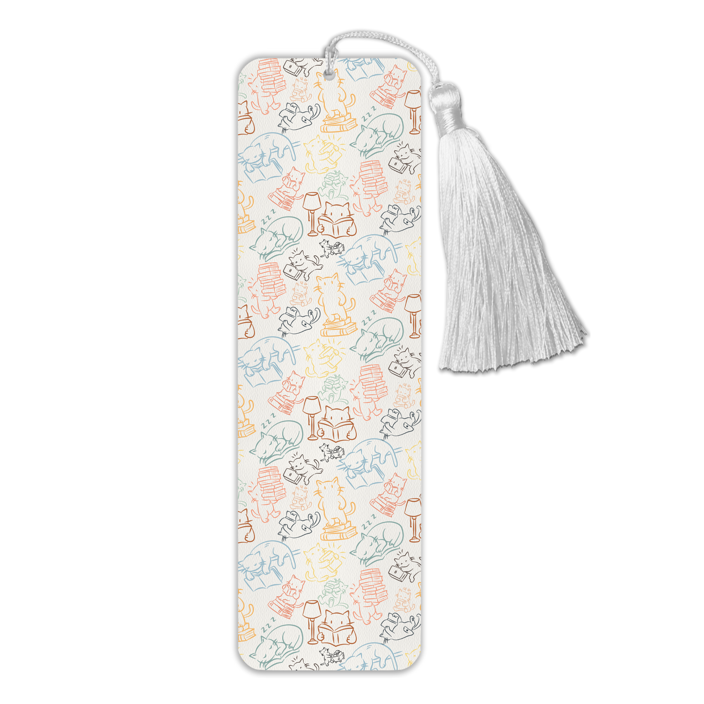 General Bookish Tassel Bookmark - Sketchy Cats
