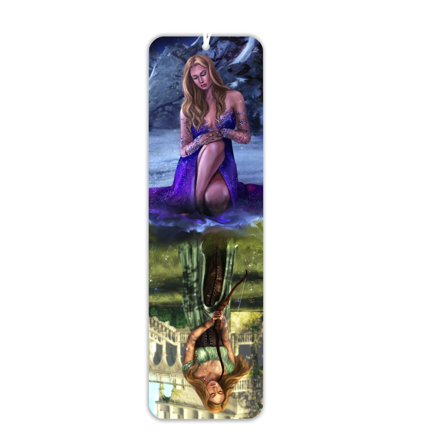 A Court of Thorns and Roses Bookmark - Feyre Reflection