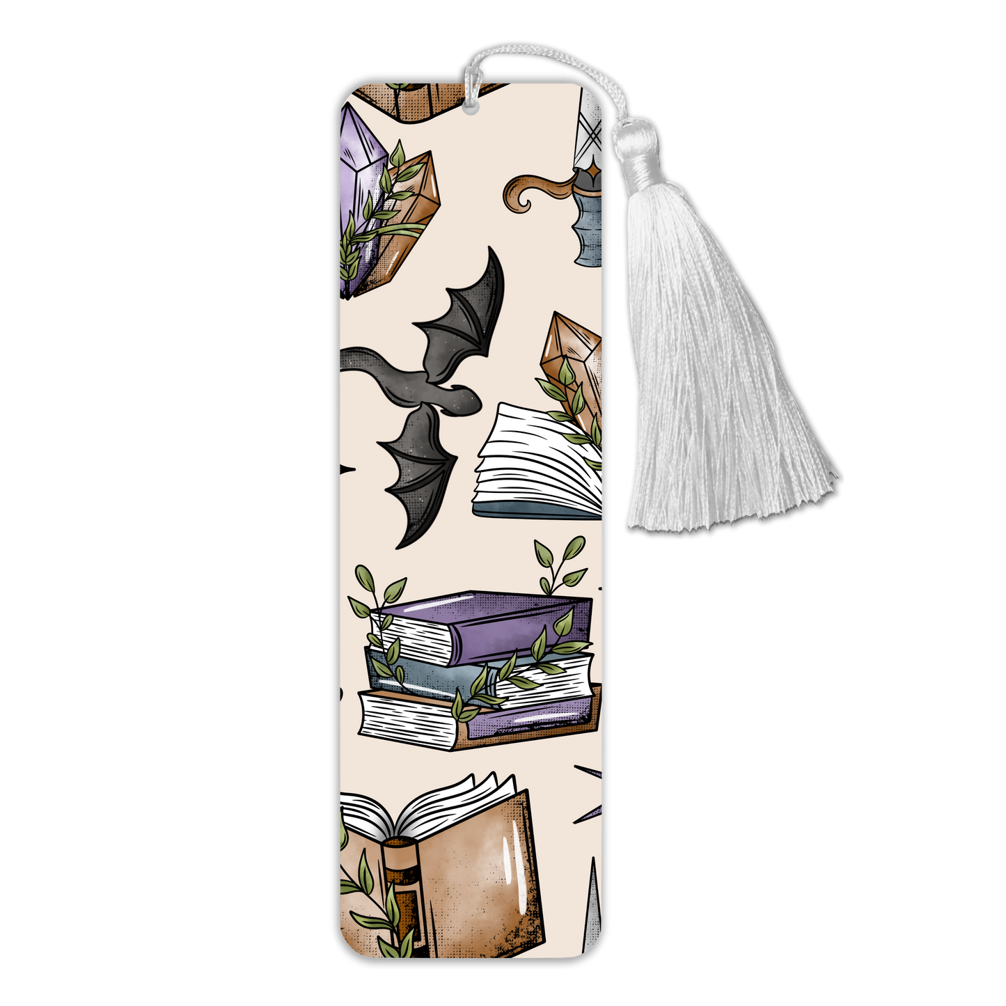 General Bookish Tassel Bookmark - Dragons & Gems