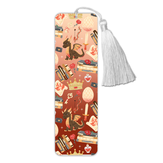 General Bookish Tassel Bookmark - Dark Dragon