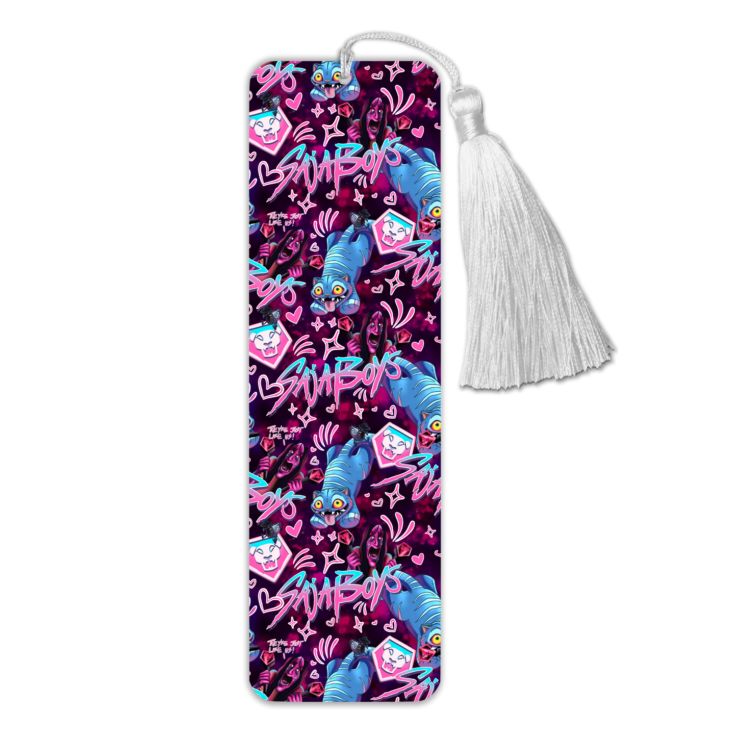 General Bookish Tassel Bookmark - Blue Tiger