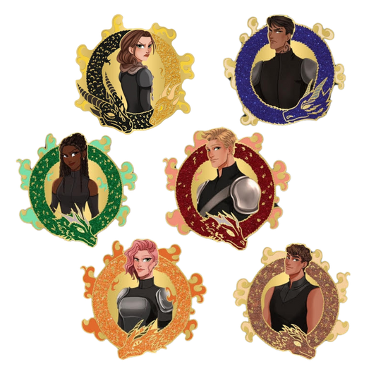 Fourth Wing Enamel Pins - Mystery Character Pins