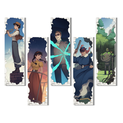 Studio Ghibli Bookmarks - In the Clouds Bookmark Set (inspired by Castle in the Sky)