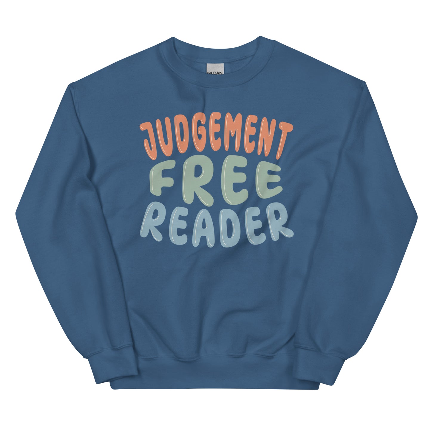 General Bookish Embroidered Sweatshirt - Judgement Free Reader