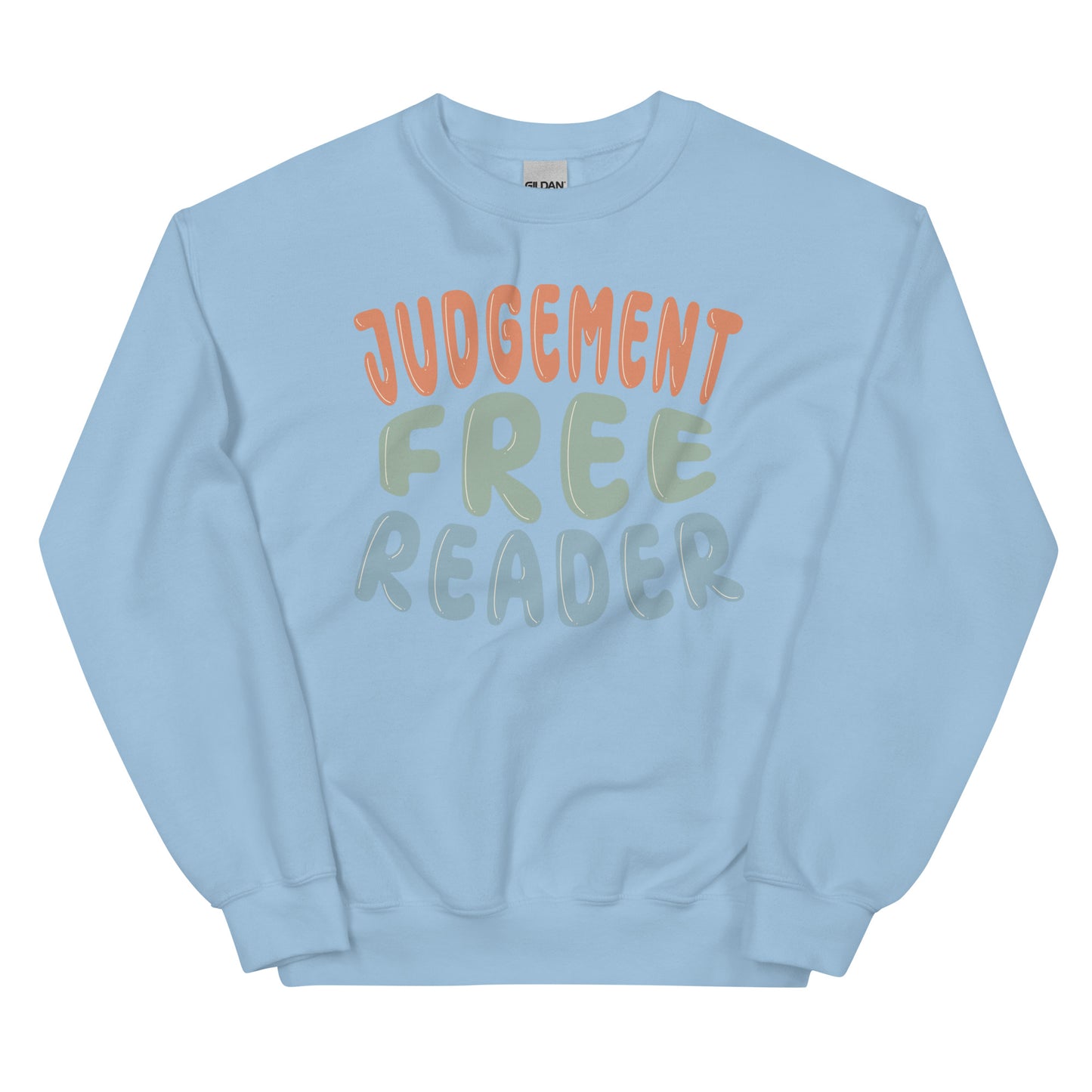 General Bookish Embroidered Sweatshirt - Judgement Free Reader