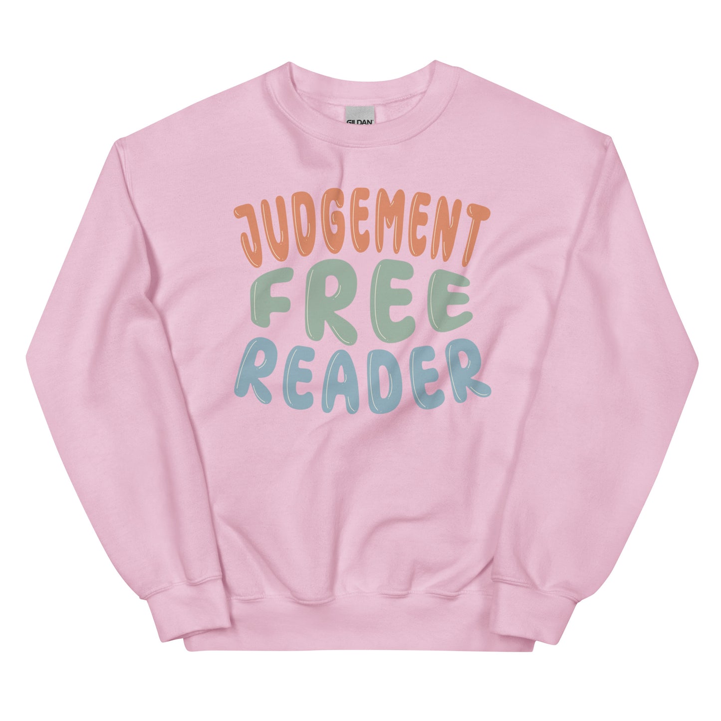 General Bookish Embroidered Sweatshirt - Judgement Free Reader