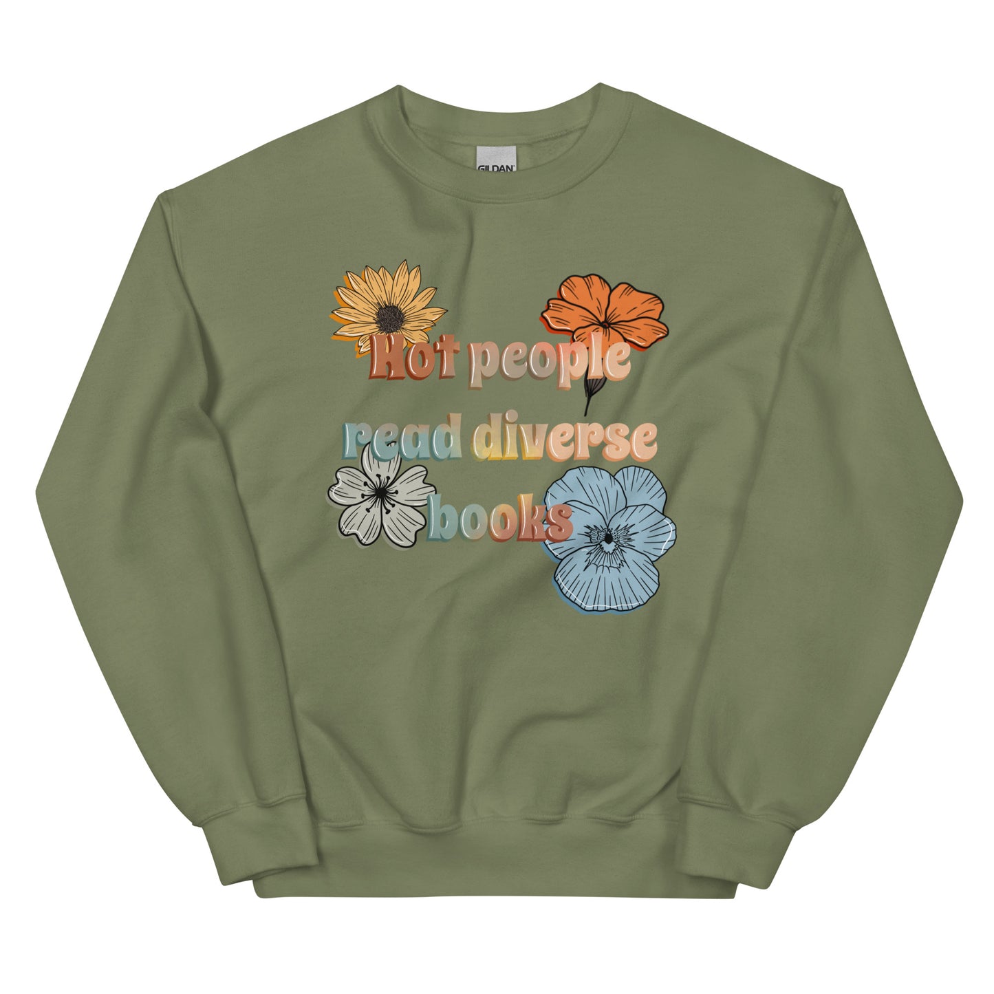 General Bookish Sweatshirt - Hot People Read Diverse Books