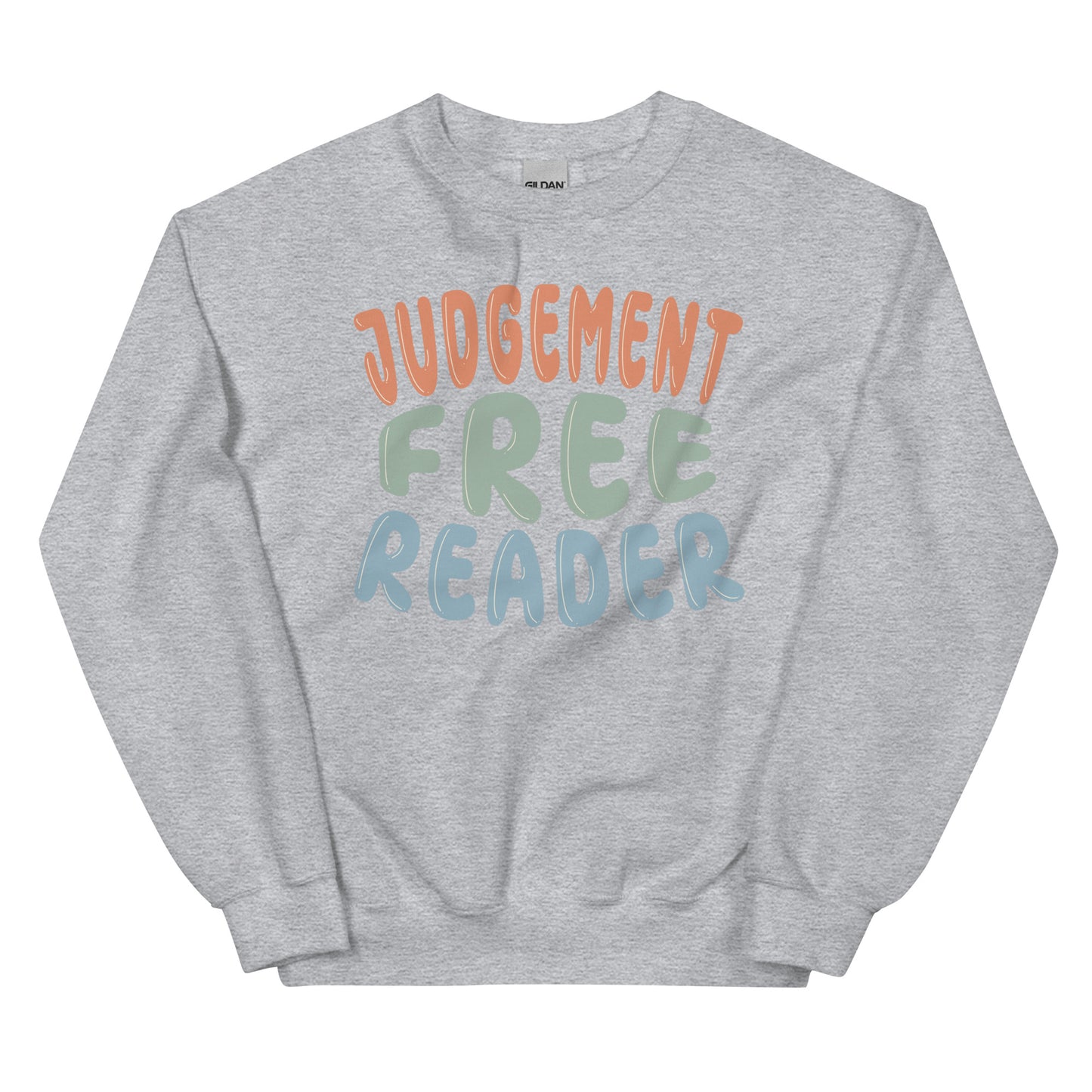 General Bookish Embroidered Sweatshirt - Judgement Free Reader