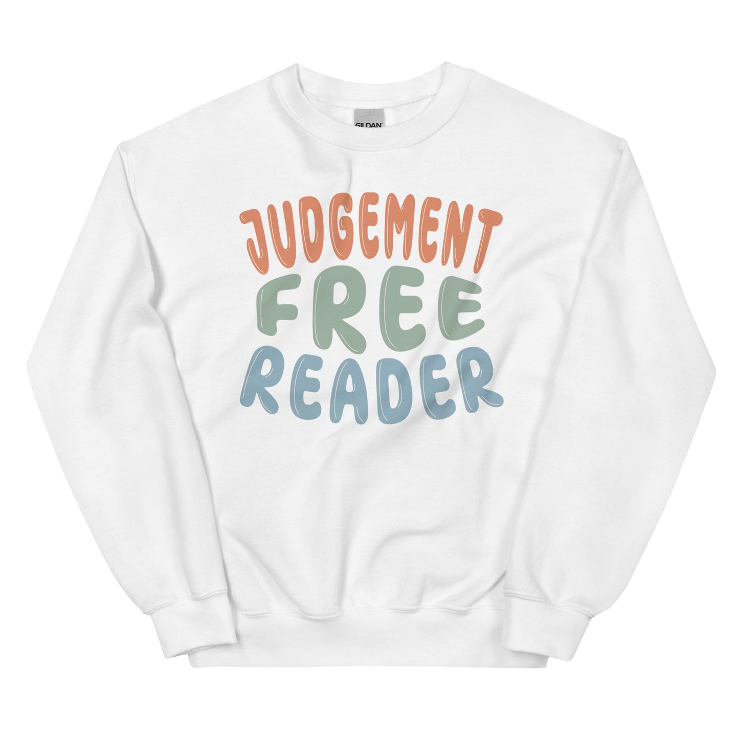 General Bookish Embroidered Sweatshirt - Judgement Free Reader