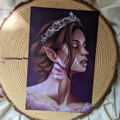 A Court of Thorns and Roses Print - Purple Dusted Caress